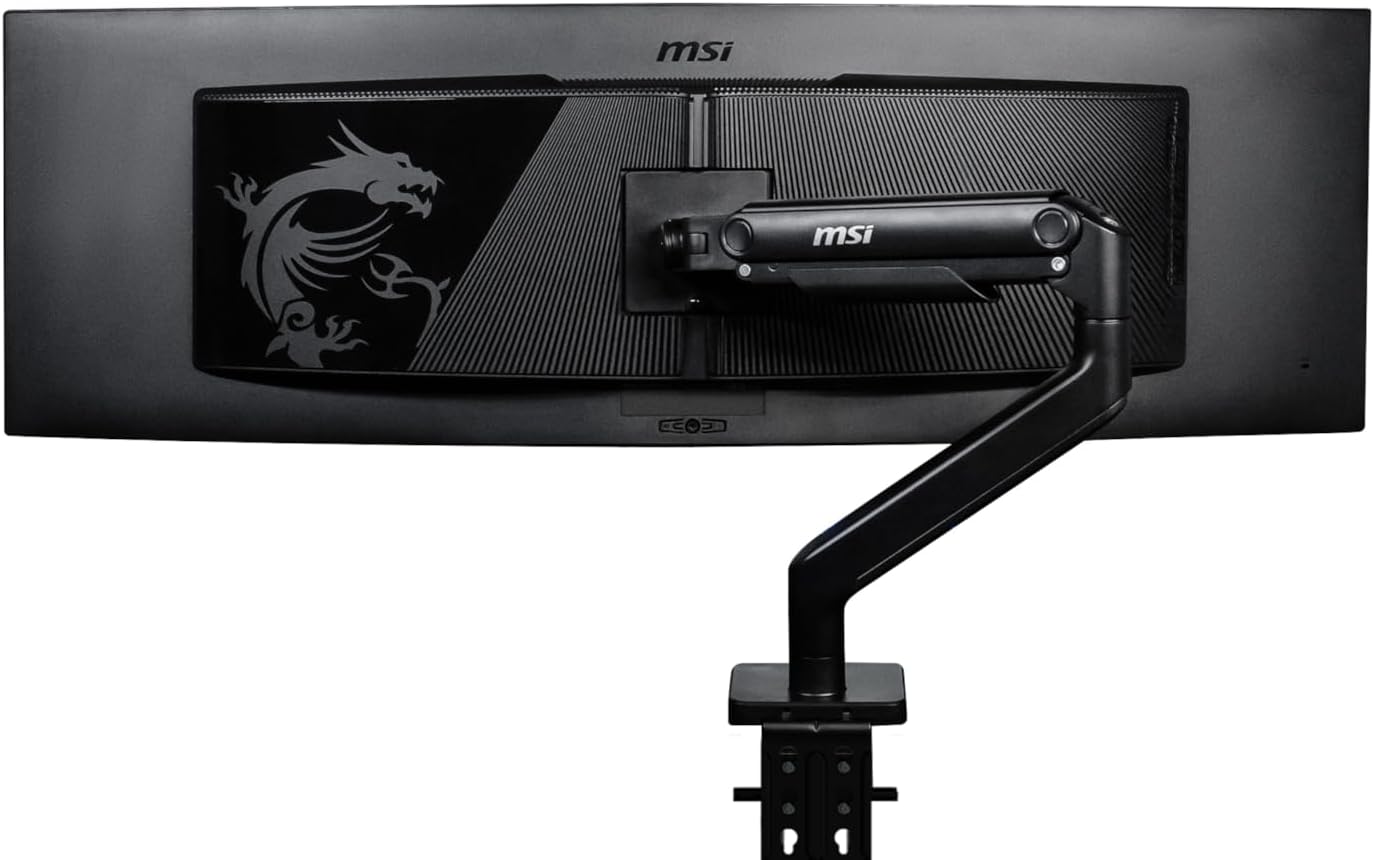 MSI MAG MT201 single monitor arm in black finish